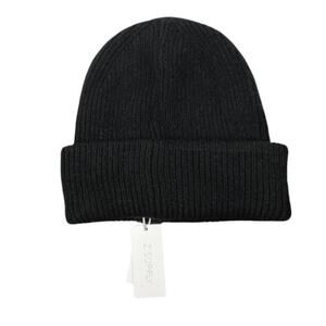 NEW Z Supply Women's Black Rib Knit Regular Fit Snow Cap Beanie Hat Sz One Size